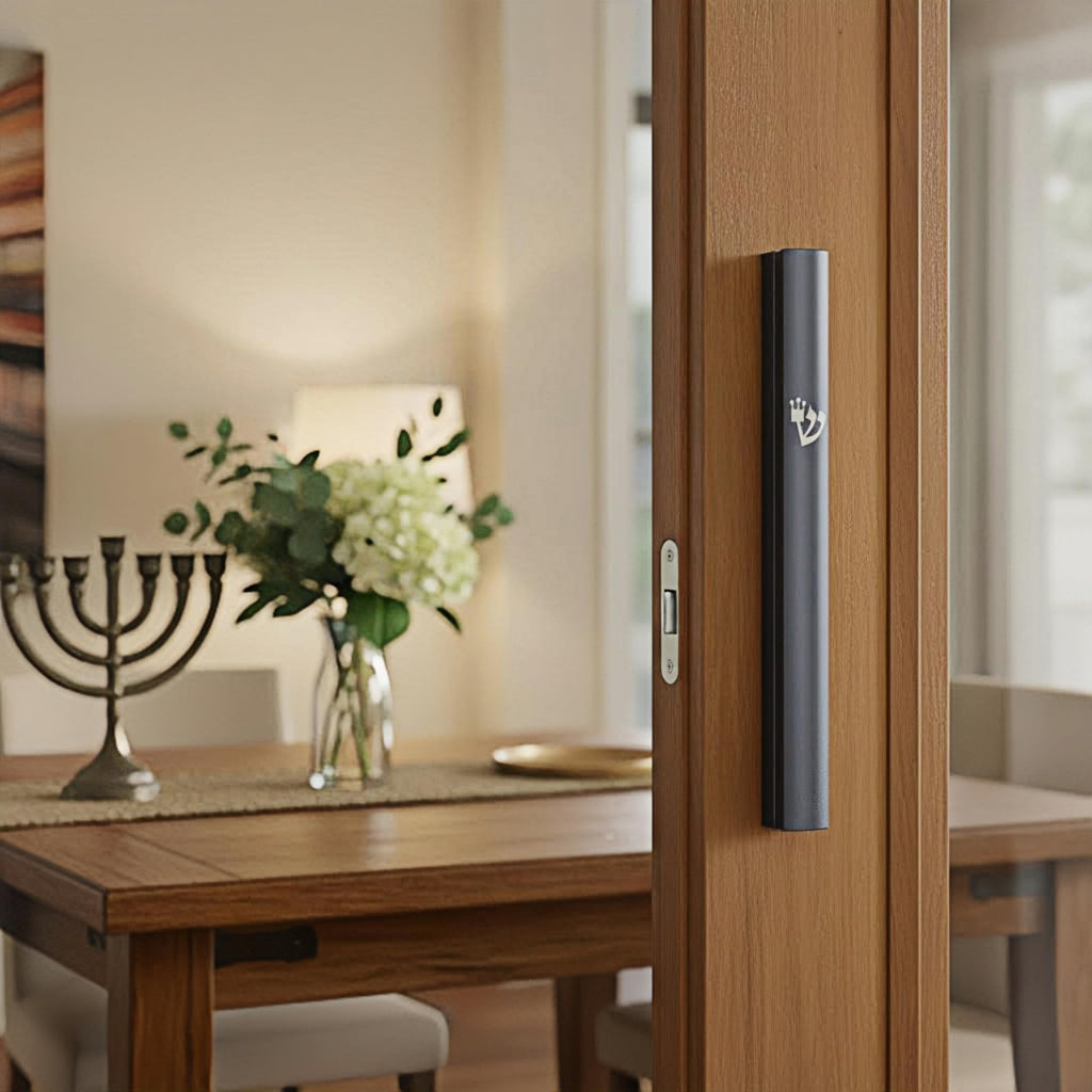 3-Pack Aluminum Mezuzah Case for Door, Waterproof Scroll Holder, Silver