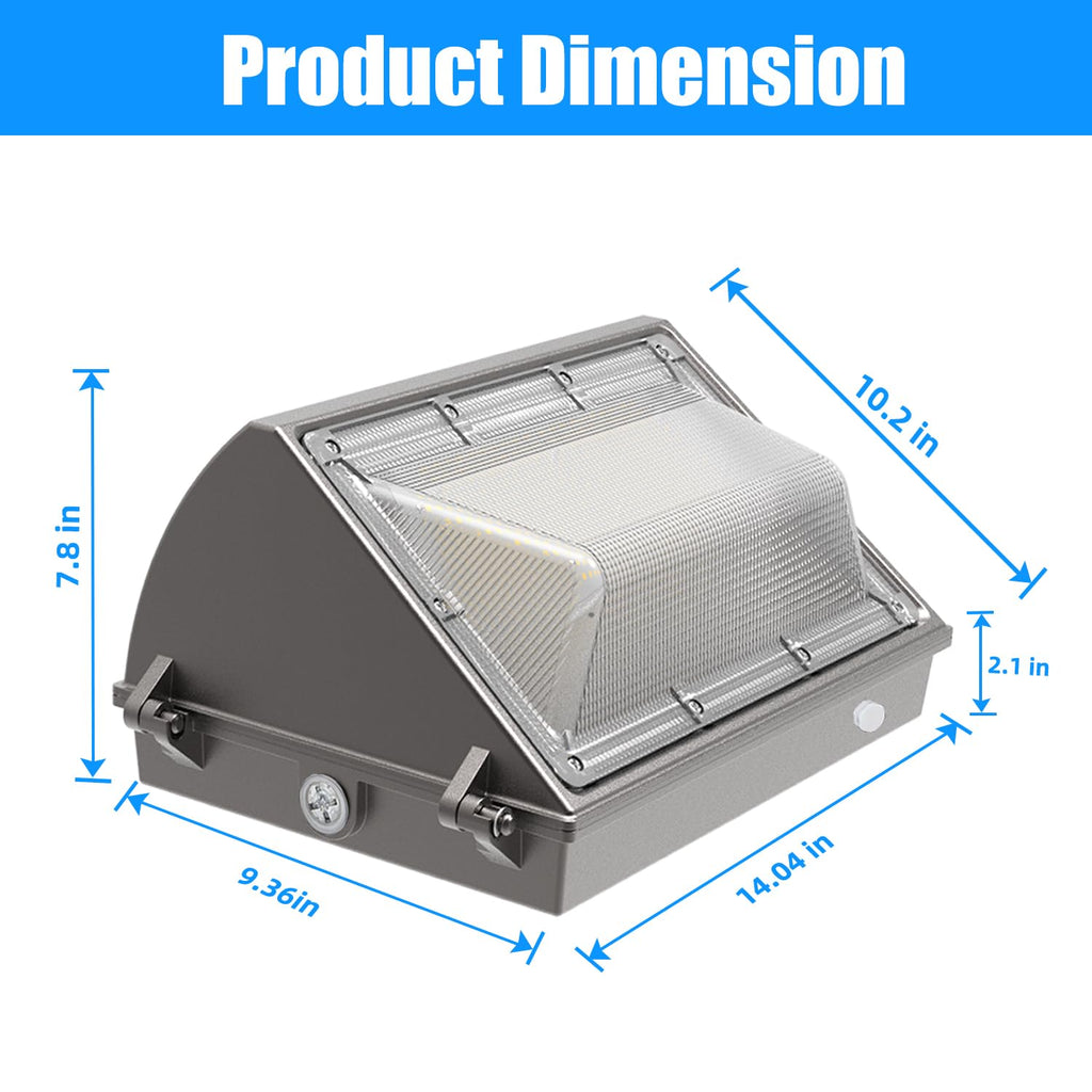 LED Wall Pack Light with Dusk to Dawn for Warehouse