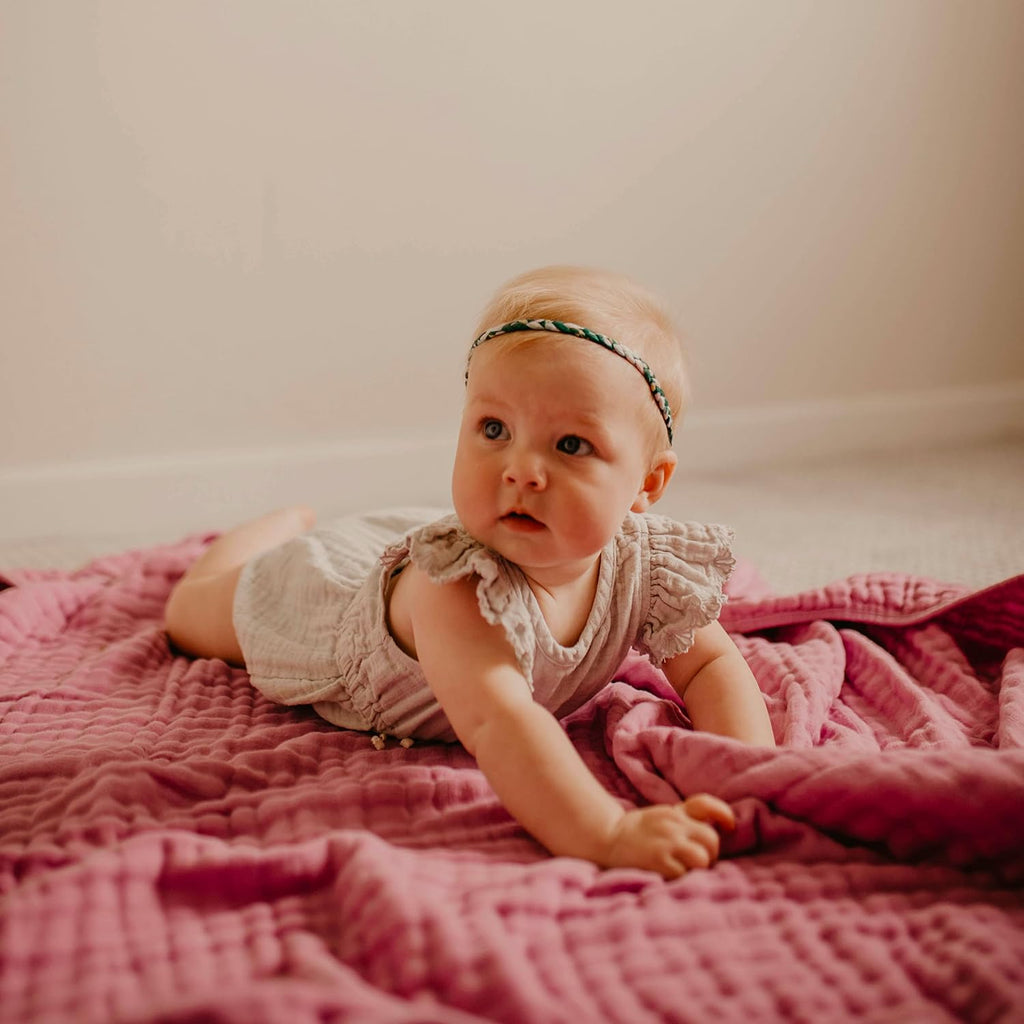 Soft Baby Quilt Blanket and Tummy Time - Lily