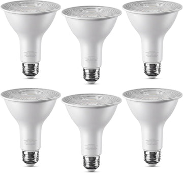 PAR30 LED Spotlight Indoor Dimmable 3000K Warm White 75W Equivalent, 6 Pack