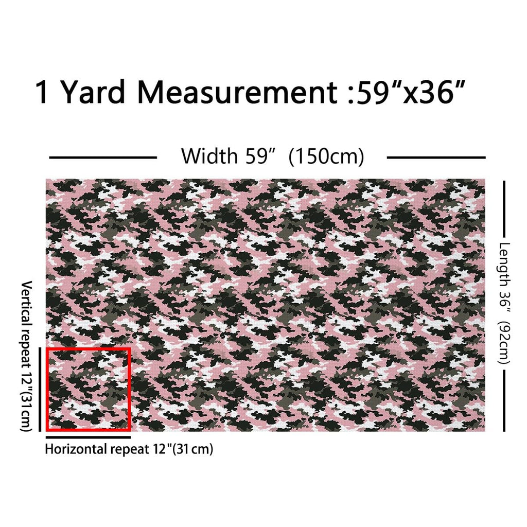Camouflage Upholstery Fabric, Camo Fabric By The Yard, Military Style Decorative for Upholstery and Home DIY