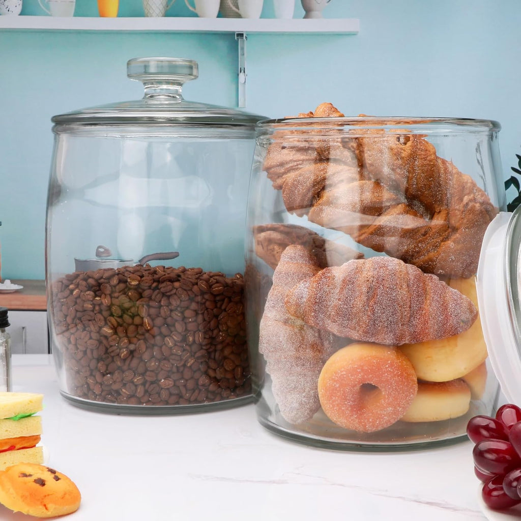 1 Gallon glass jars, Cookie Jar & Candy Jar with Lid
