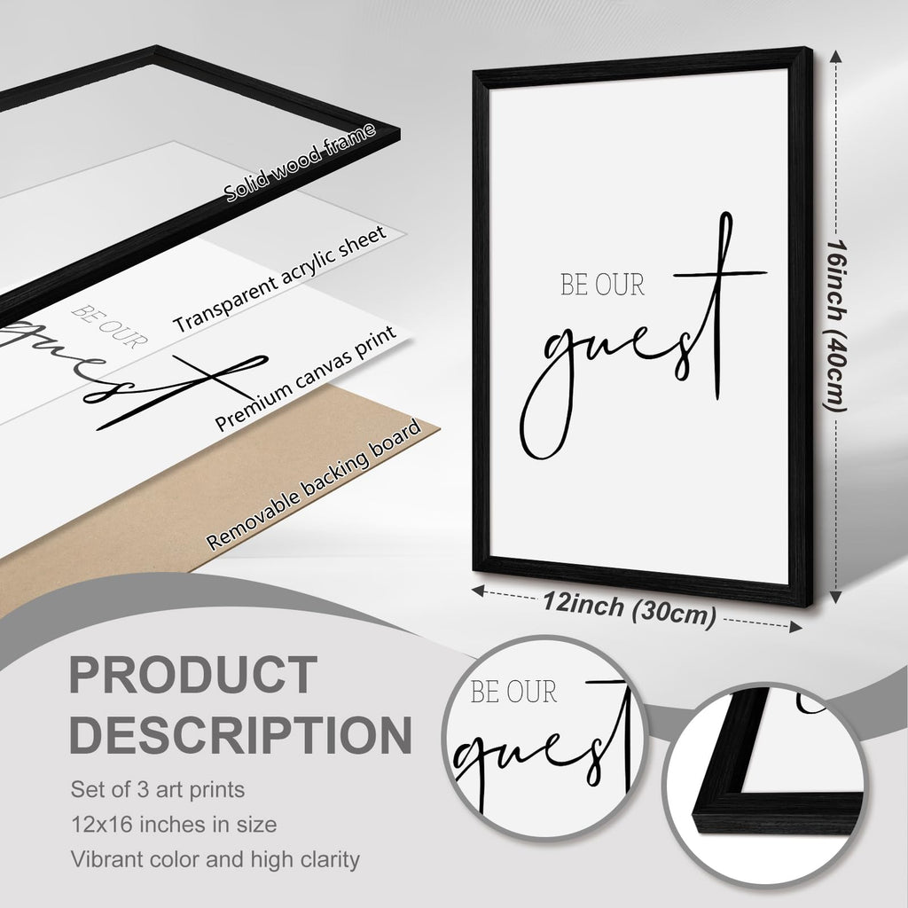 Be Our Guest Wall Decor Guest Room Wall Art Decor Stay Awhile Signs Decor Minimalist Wall Art Over The Bed Sign Guest