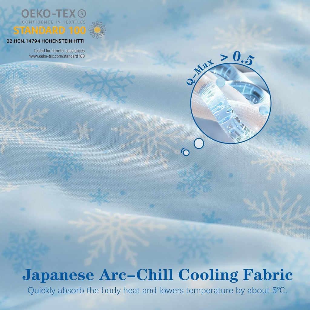 Cooling Comforter King Size Double-Sided Cold Tech Fabric, Cooling Blanket for Hot Sleepers, Q-Max >0.45 Soft