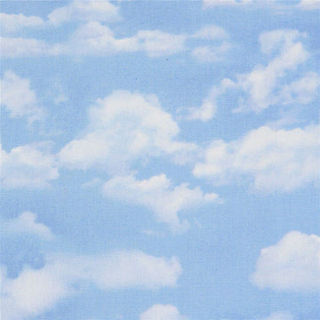 Elizabeth's Studio Landscape Medley light blue sky fabric with clouds (per 0.5 yard)