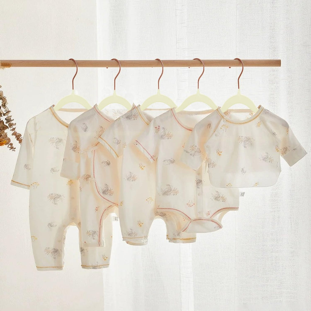 Baby Velvet Hangers Non-Slip Space Saving Swivel Hook 32 Pack Cream