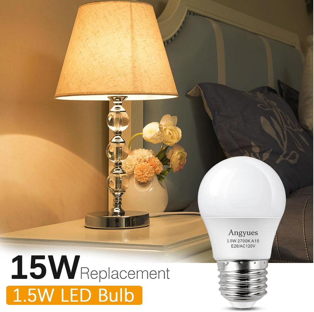 15W Light Bulb Equivalent, A15 15Watt Light Bulbs 2700K Soft White