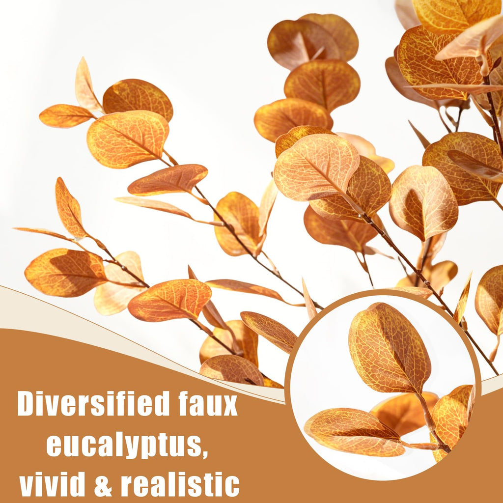 Artificial Fall Eucalyptus Tree 2FT, Faux Potted Tree Indoor