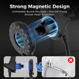 High Pressure Rain Shower Head with Handheld Spray Combo: Detachable Dual Shower Head with 10 Sprays Modes