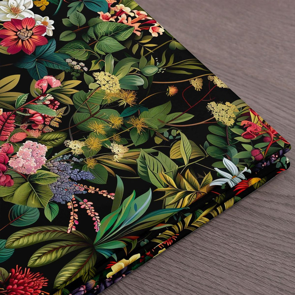 Floral Fabric Summer Nature Upholstery Leaves Botanical
