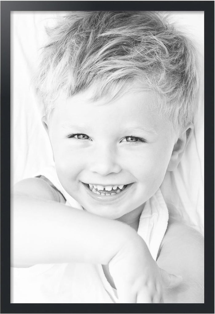 24x36 Poster Frame, 1.25" Black Custom Picture Frame for 24 x 36 Photos, Comes with Plexi Glass and Corrugated