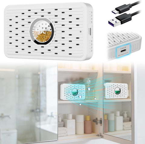 Auto Power-off USB C Rechargeable Gun Safe Dehumidifier Desiccant