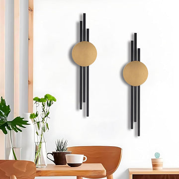 3D Large Metal Wall Art - Decor (, Small) - Set of 2