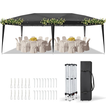 10'x20' Pop Up Canopy Tent with Carry Bag, Portable Instant Party Tent Waterproof Outdoor Canopy for Outdoor Events