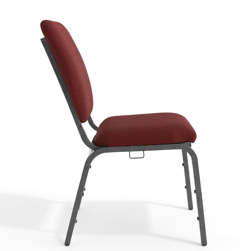 18.5" Wide Maroon Stacking Church Chair