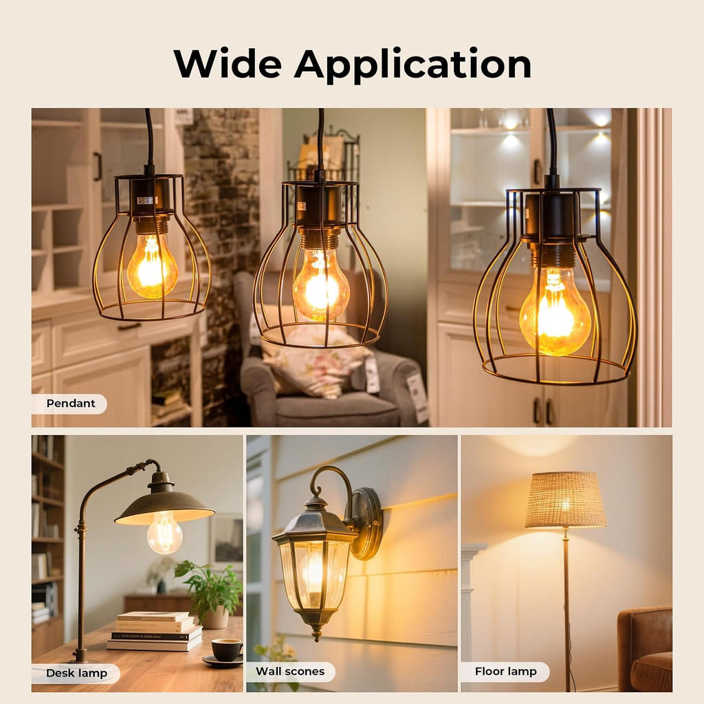 Dimmable A19 E26 LED Bulb 60 watt Equivalent, Clear Light Bulbs