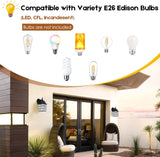 2-Pack Dusk to Dawn Outdoor Wall Lantern, Exterior Light Fixtures with Photocell Sensor, Black Wall Light Waterproof