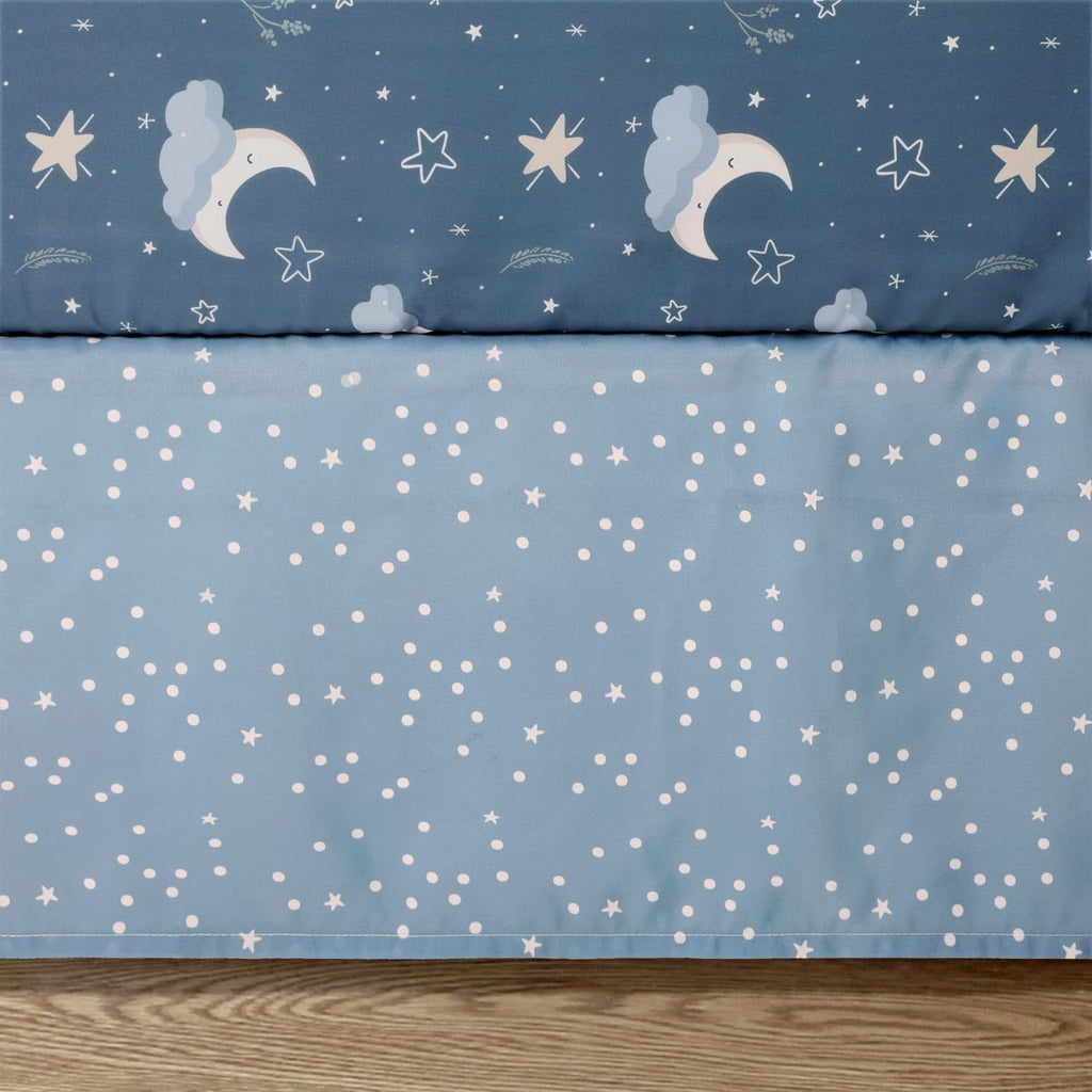 3 Piece Celestial Serenity Baby Crib Bedding Set Boy Nursery Decor Boy Crib Comforter Set, Boho Neutral Quilt