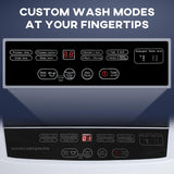 Portable Washing Machine, 1.3 Cu. Ft. Compact Washer with 8 Programs, 6 Water Levels, LED Display, Child Lock, Drain