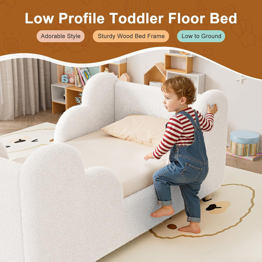 Toddler Bed Frame, Toddler Bed Upholstered, Toddler Floor Bed