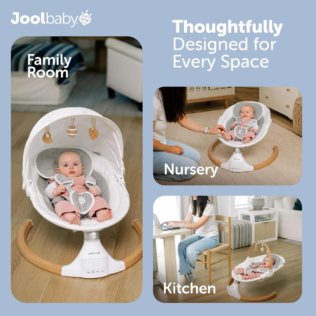 Nova Nature Baby Swing for Infants - Bluetooth Music, Remote