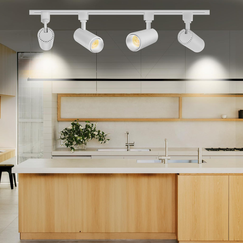 Zoomable 12W LED Track Light Head Dimmable H Track Lighting Remote Control Bright Ceiling Spotlight