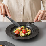 40-Piece Teardrop Silverware Set for 8, 18/10 Stainless Steel Flatware Set