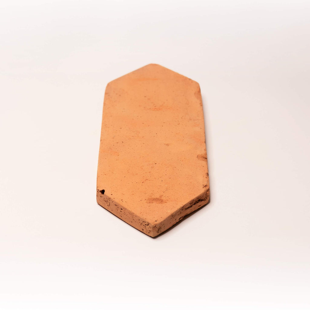 Natural Terracotta Picket + Square (2 Piece Pattern), Orange (Model: TCB02-03)