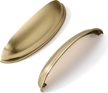 10 Pack 5" Drawer Pulls Champagne Bronze Cabinet Cup Pulls Kitchen Hardware Cabinet Handles Drawer Handles Knobs 5 inch