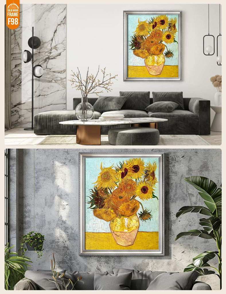 Van Gogh Canvas Wall Art, Van Gogh Sunflowers, 40x30