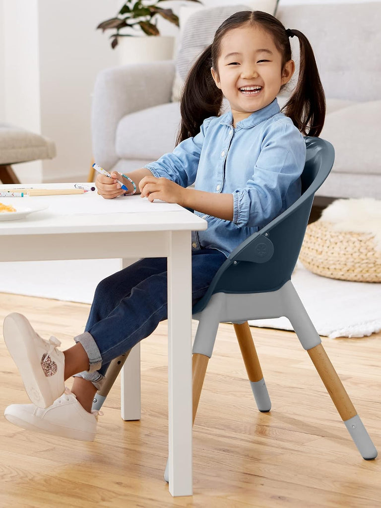 Baby High Chair 4 in 1 Convertible High Chair, EON, Slate Blue