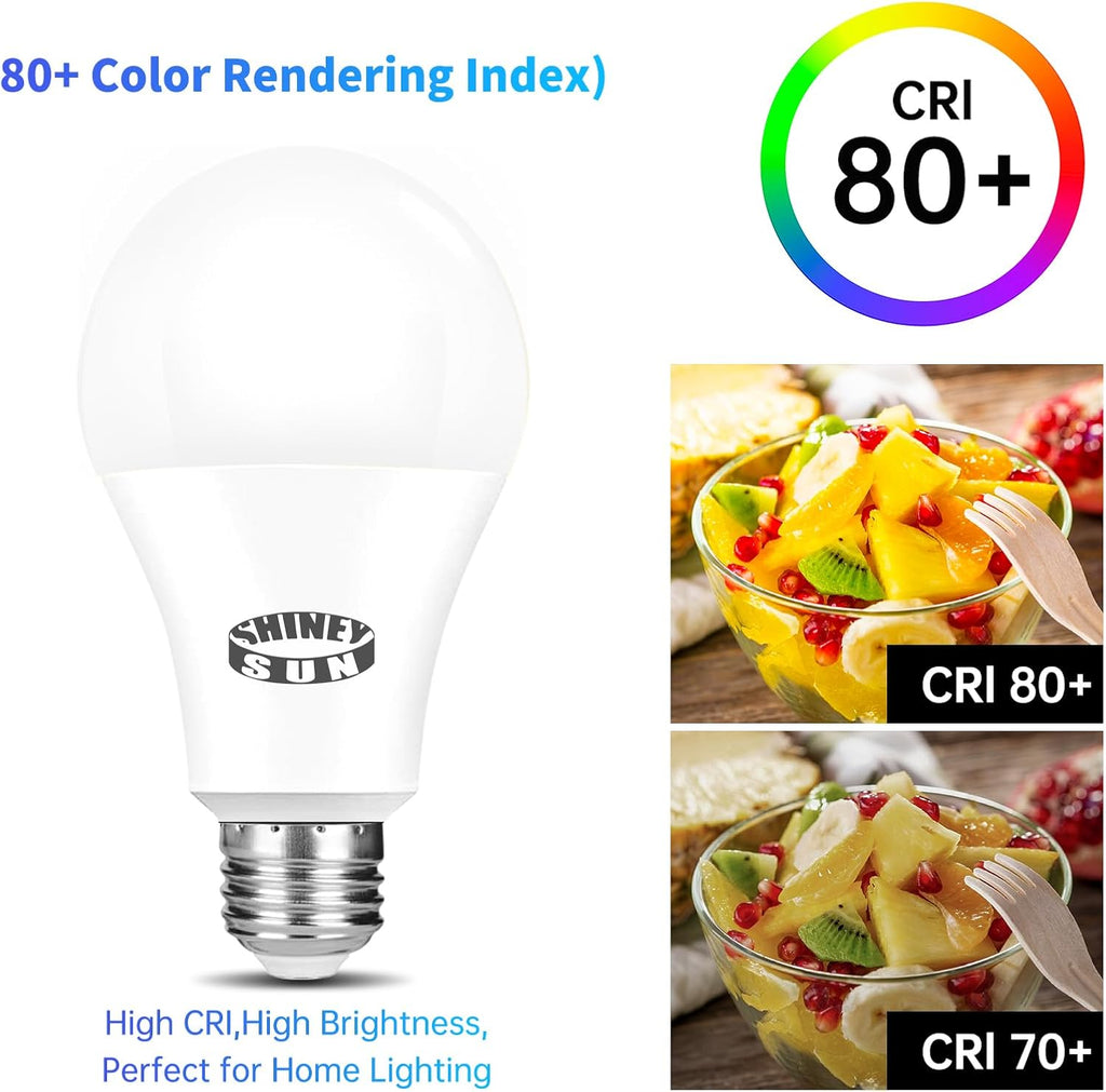 LED Light Bulbs, 150-200 Watt Equivalent Light Bulb, 5000K Daylight White, A21 2200 Lumens LED Light Bulb,Standard