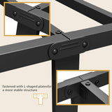 Metal Bed Frame,Full Bed Frame with Headboard,Structurally Stable