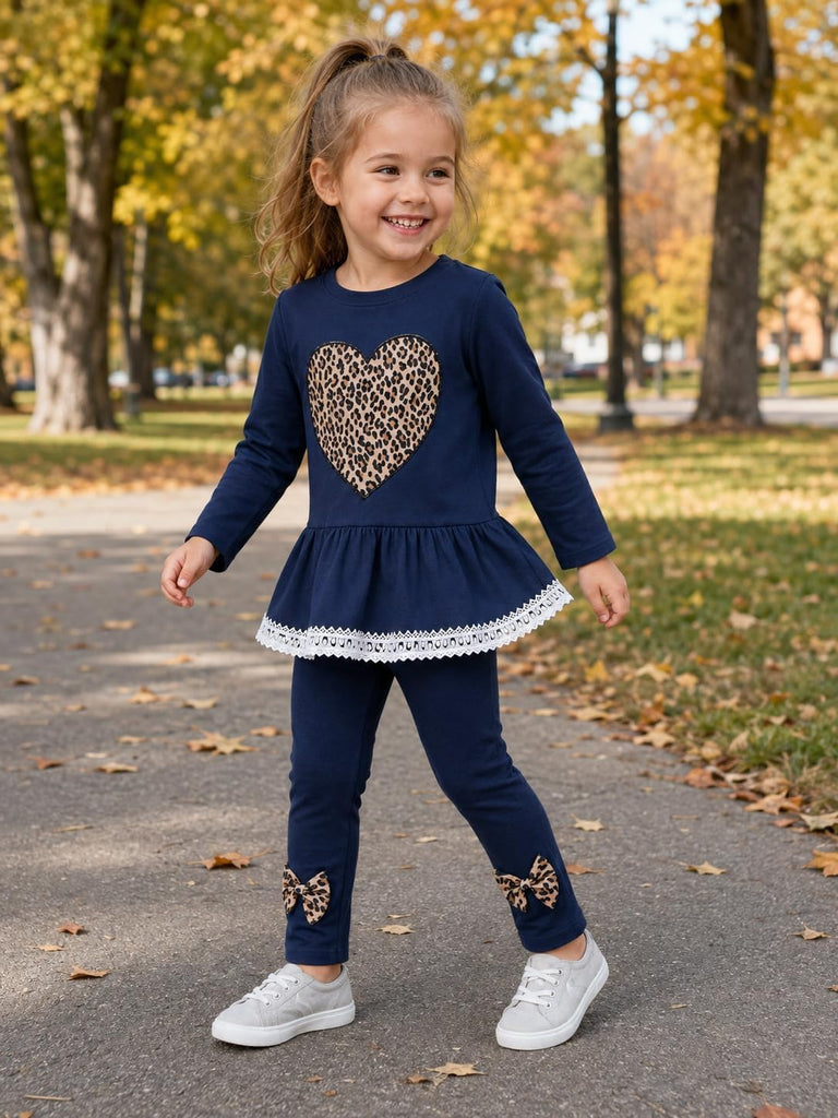 Toddler Girls Clothes 2 Piece Sweatshirt Pants Set Fall Winter Outfits