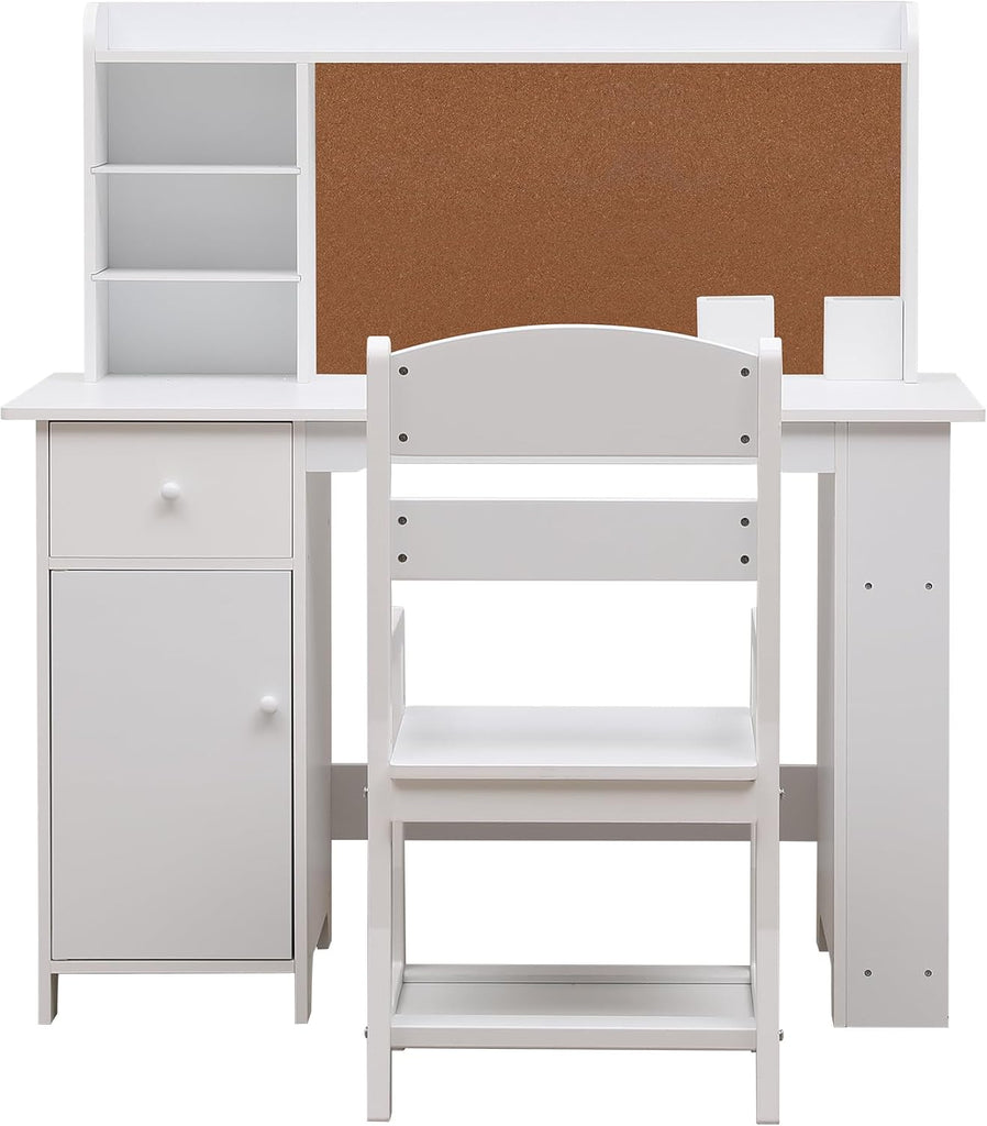 Kids Desk, Study Desk and Chair Set for Boys and Girls