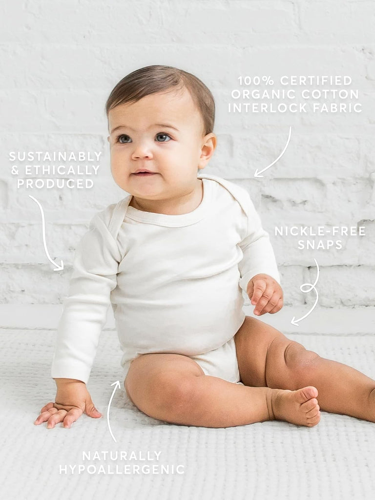 Unisex Baby Organic Cotton Long Sleeve Bodysuit