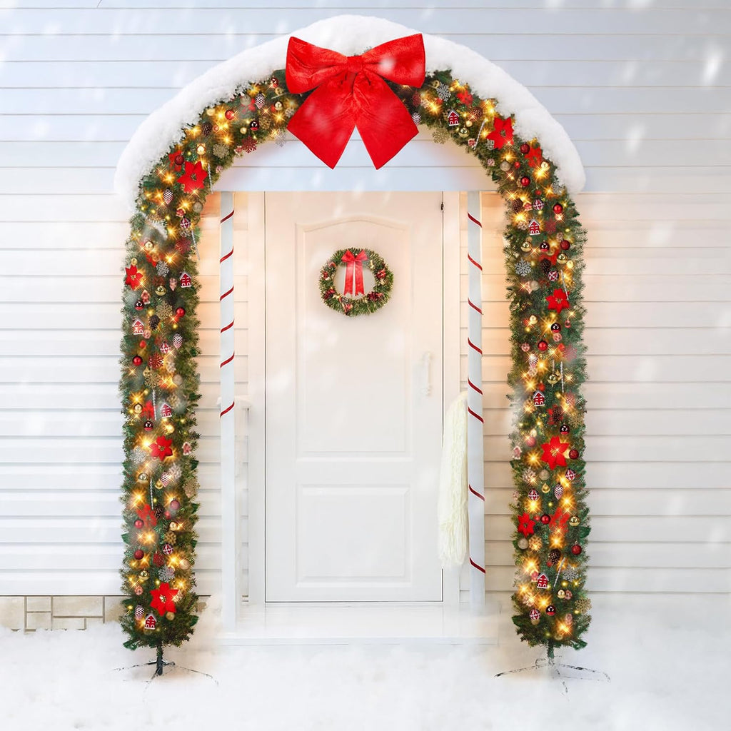 Christmas Artificial Tree Archway, PVC Holiday Frame