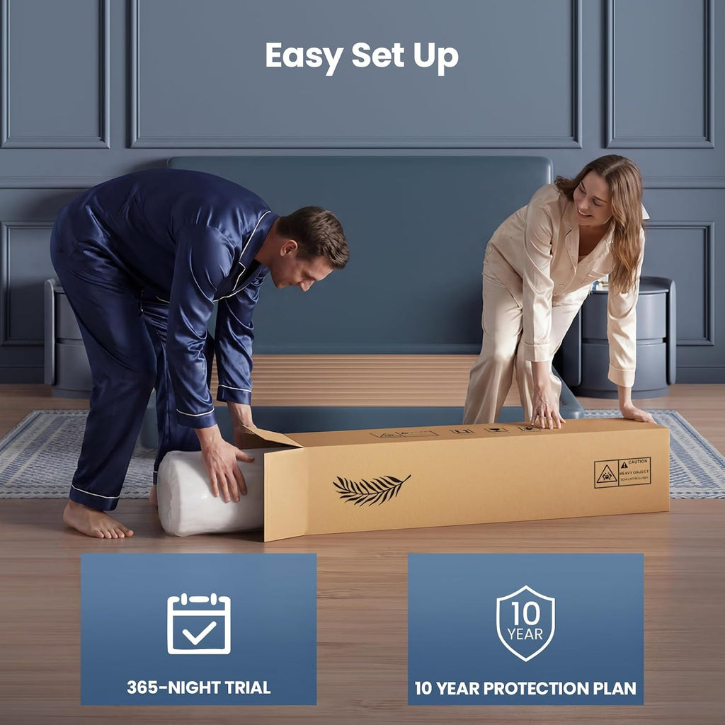 Queen Mattress, 12 Inch Cooling Hybrid Mattress in a Box, Medium Firm | Gel Memory Foam & Pocket Springs, Contouring