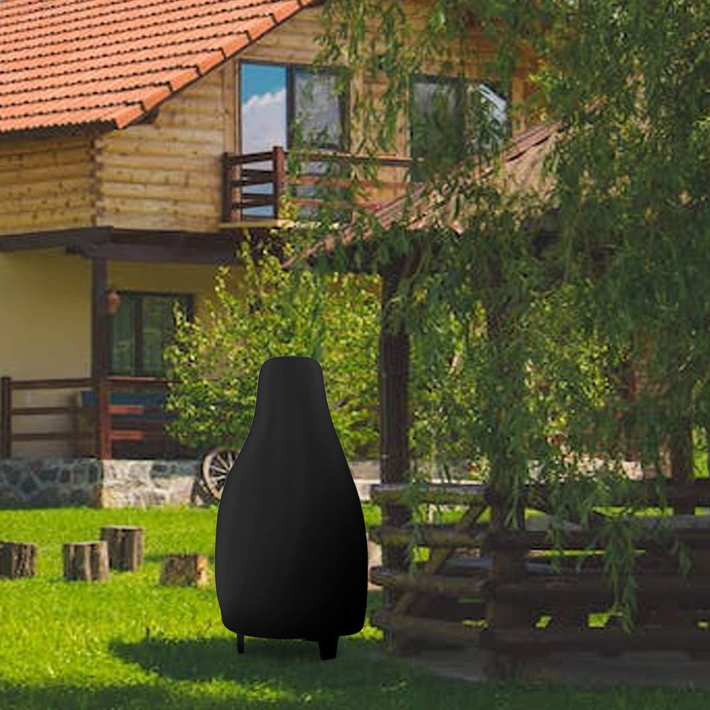 Chiminea Cover Outdoor Waterproof Chiminea Fire Pit Cover Heavy Duty Durable Chiminea Protection Cover with