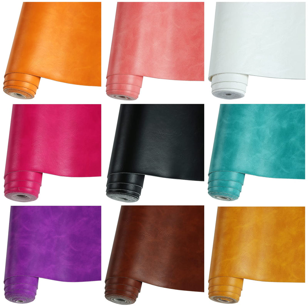 Smooth Solid Color Green Faux Leather Roll 12"X53"(30cmX135cm), Material for Making Crafting, Making