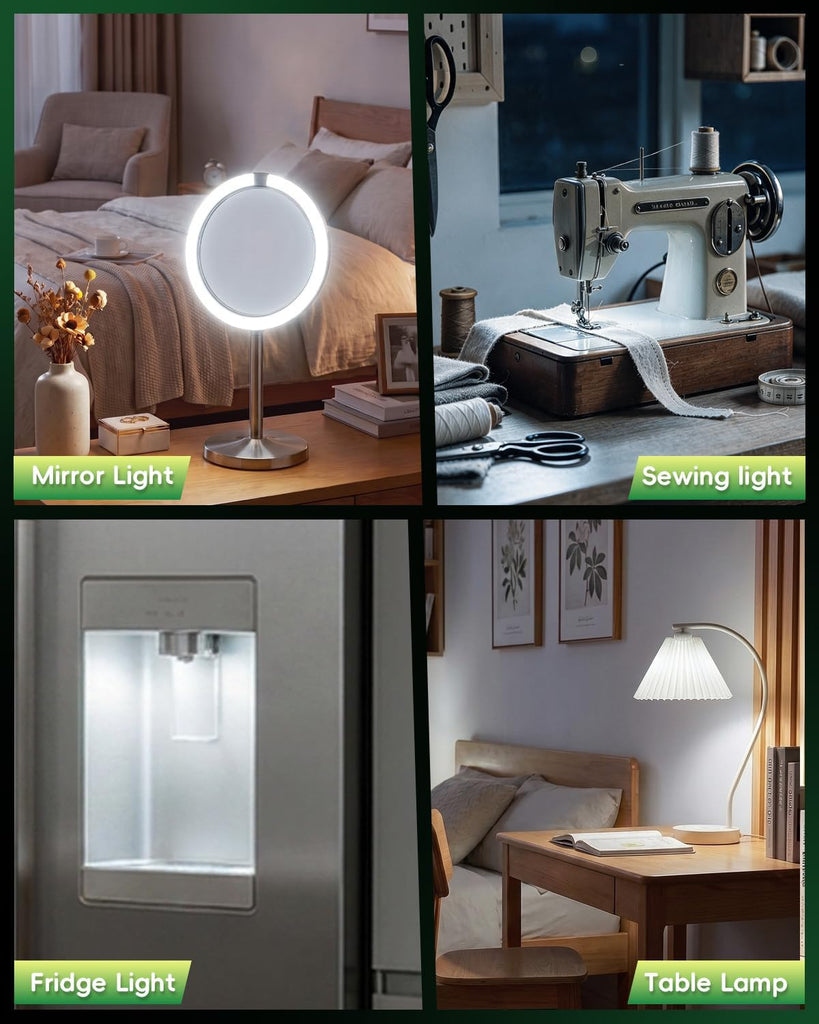 E12 Dryer LED Light Bulb for Dryer Drum and Specific 120V S6 Water Dispenser Light Bulb WE05X20431 22002263