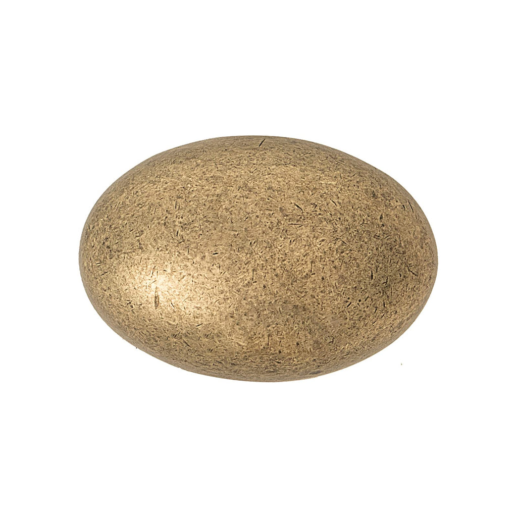 10 Pack 1.4" Round Mushroom Cabinet Knobs Antique Brass Hardware