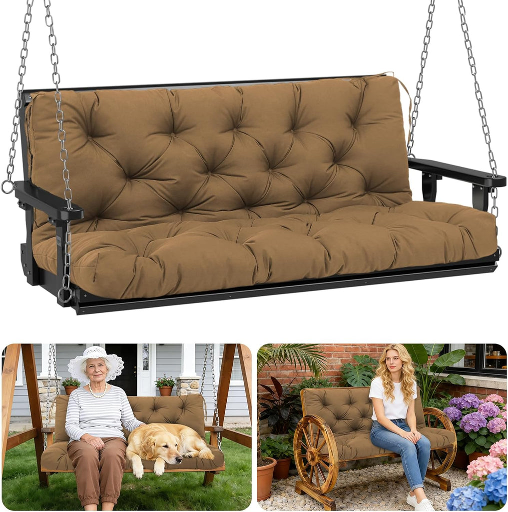 Porch Swing Cushions Outdoor 48 Inch x 40 Waterproof Swing Cushions 3