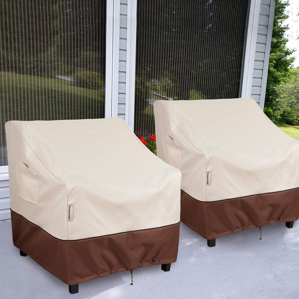 Patio Furniture Chair Cover Waterproof,32"W x 37"D x 36"H, 2Pack | Outdoor Furniture Covers,Heavy Duty, 600D Oxford