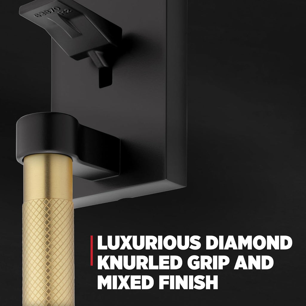 Prava Front Door Lock Handle and Deadbolt Set, Entry Handleset Exterior with Interior Reversible Lever - Door Handleset
