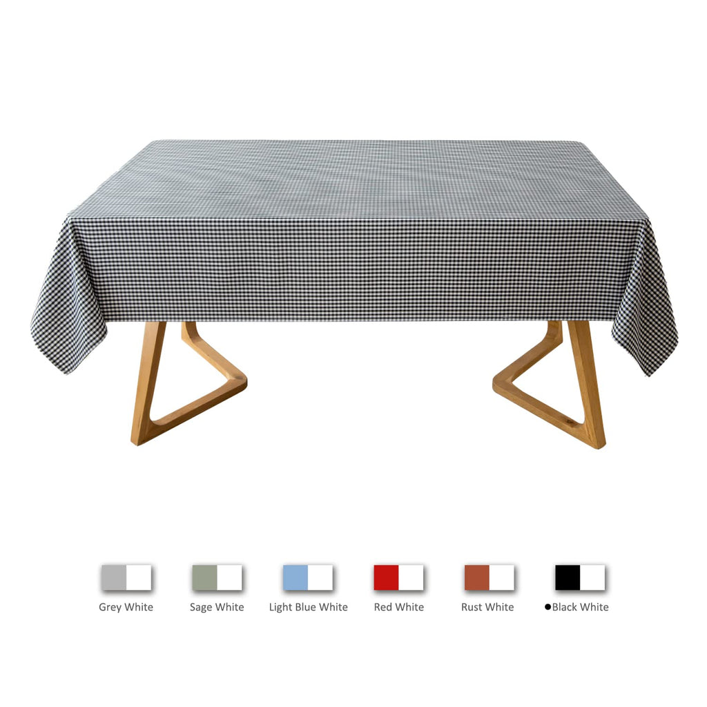 Checkered Square Tablecloth Stain Resistant Waterproof and Wrinkle Resistant Washable Heavy Weight Soft Table Cloth