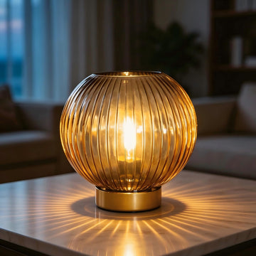 Battery Decorative Operated Lamp with Remote Control,Battery Powered Table Lamp with Timer for Shelf Decor,Small