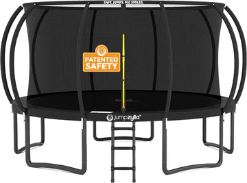 Trampoline with Net for Kids 8FT 10FT 12FT 14FT 15FT 16FT | ASTM-compliant trampoline with enclosure, non-slip