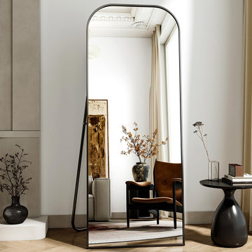 56x21 Inch Full Length Mirror - Large Floor Standing & Wall Mountable Full Body Mirror with Sturdy Aluminum Frame