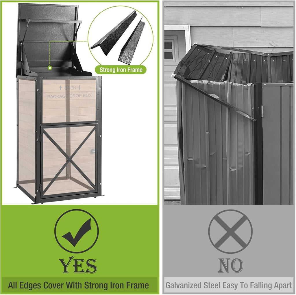 Large Package Delivery Boxes Large Parcel Drop Box with Combination Lockable